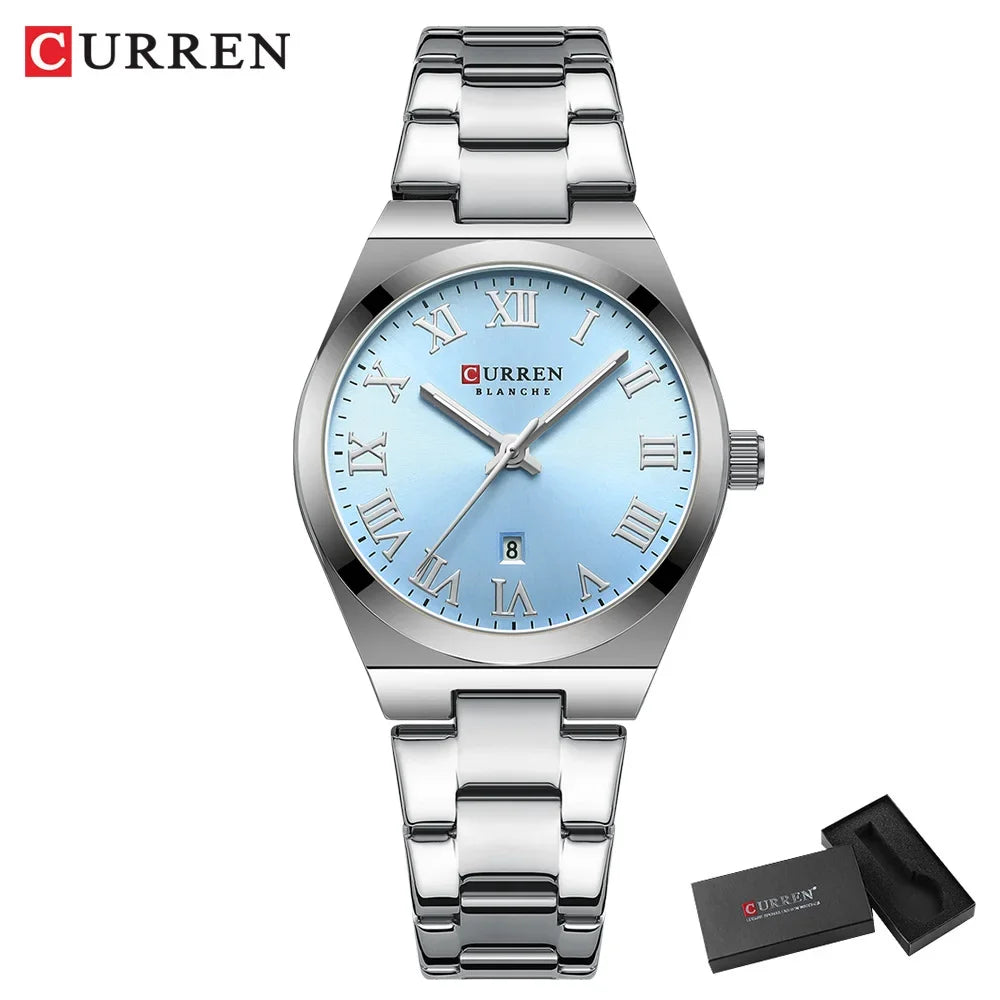 CURREN Women’s Fashion Quartz Watch – Stainless Steel Bracelet