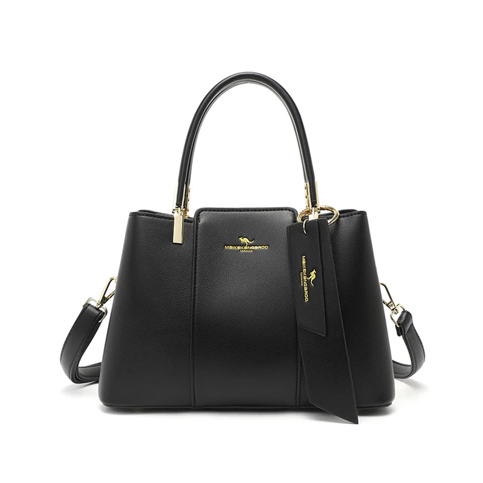 Luxury Large-Capacity Leather Handbag