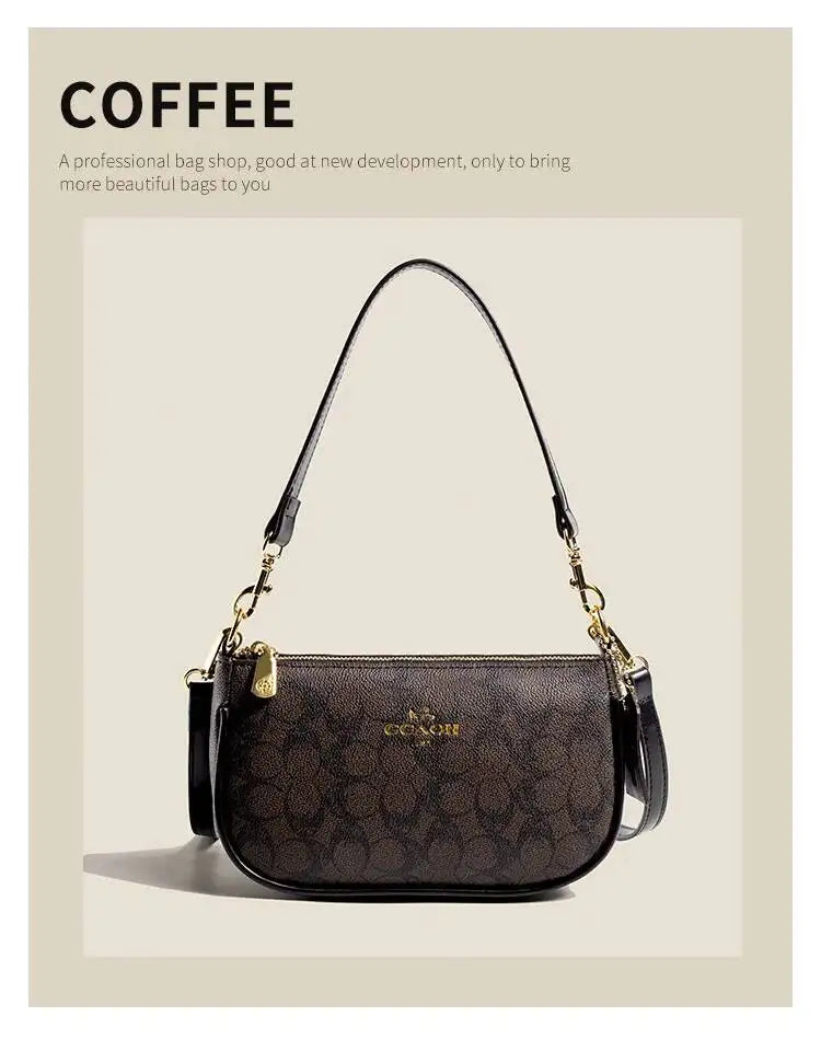 Elegant PU Leather Underarm Shoulder Bag