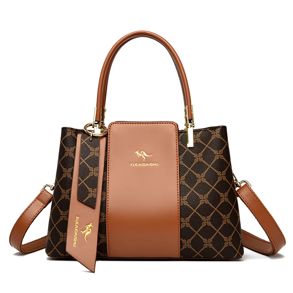 Luxury Large-Capacity Leather Handbag