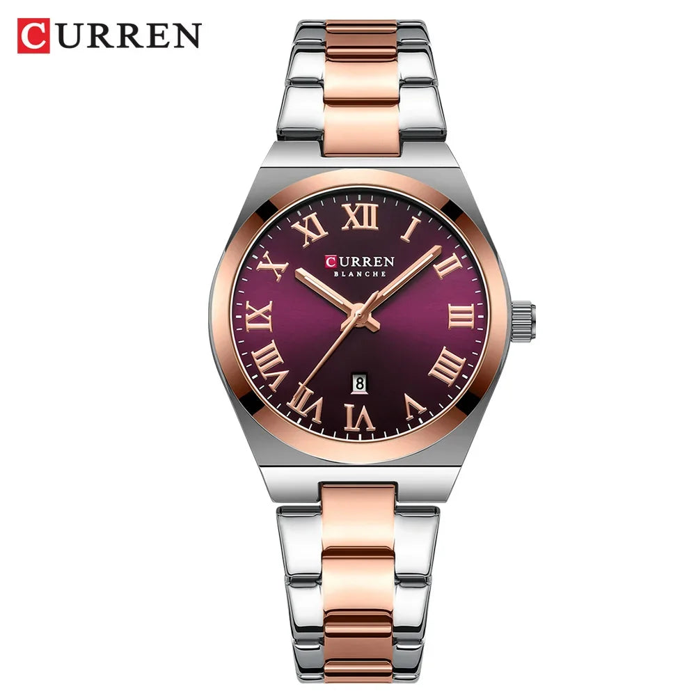 CURREN Women’s Fashion Quartz Watch – Stainless Steel Bracelet