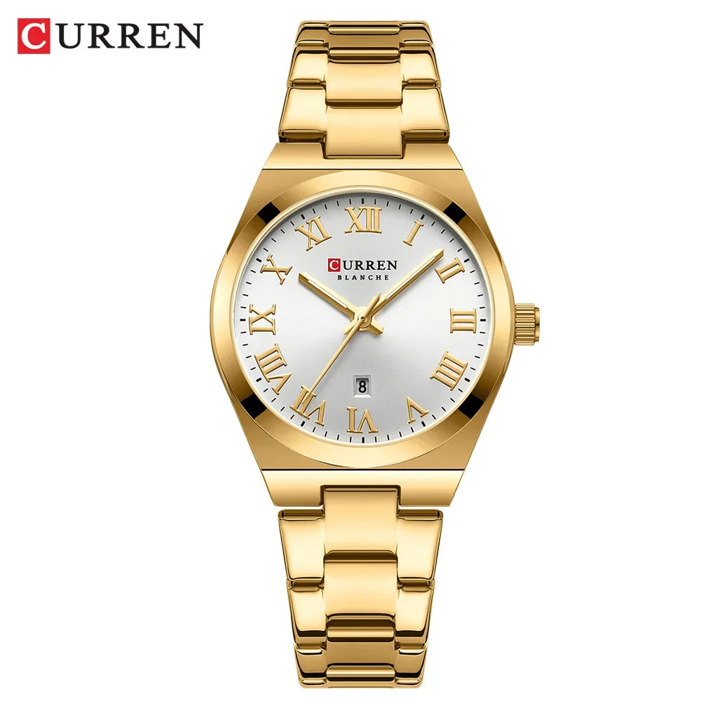 CURREN Women’s Fashion Quartz Watch – Stainless Steel Bracelet