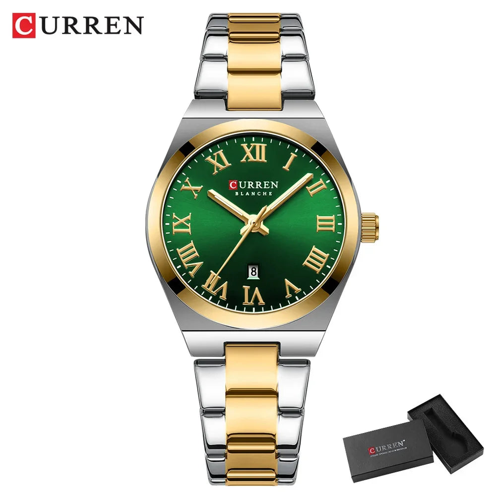 CURREN Women’s Fashion Quartz Watch – Stainless Steel Bracelet
