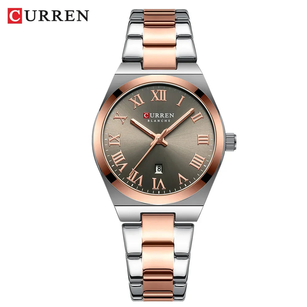 CURREN Women’s Fashion Quartz Watch – Stainless Steel Bracelet