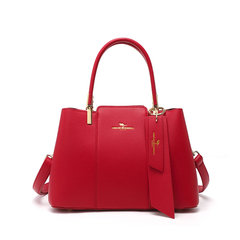 Luxury Large-Capacity Leather Handbag