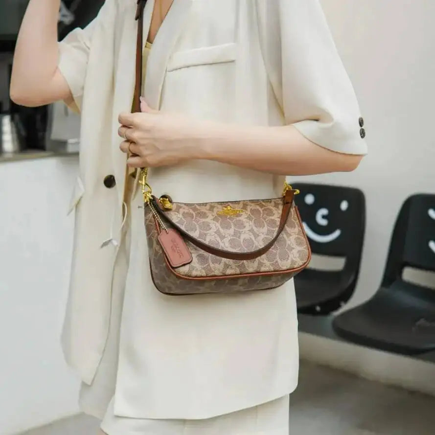Elegant PU Leather Underarm Shoulder Bag